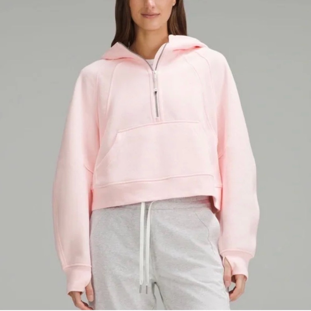 Lululemon scuba oversized half-zip hoodie in strawberry milkshake